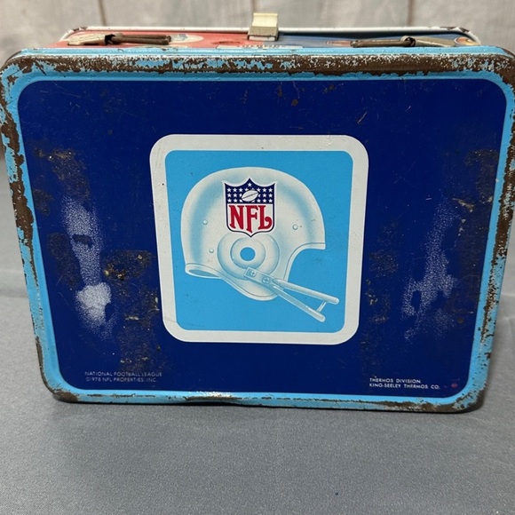 1978 NFL National Football League Metal Lunchbox with Thermos - Picture 2 of 7